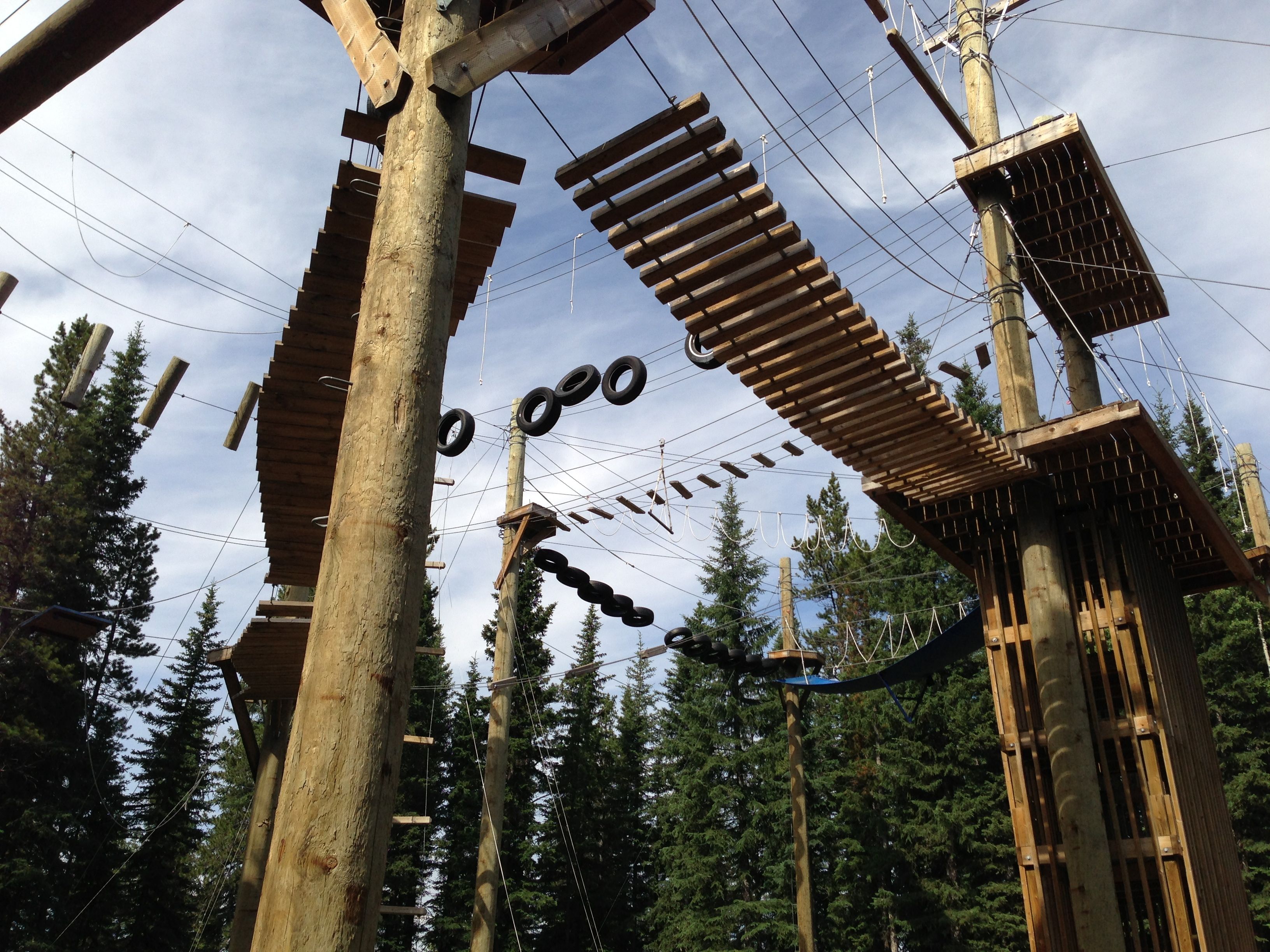 high ropes at camp jean nelson