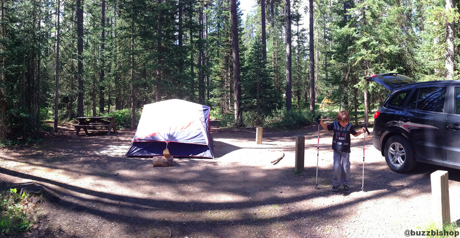 Camping at Lake Louise